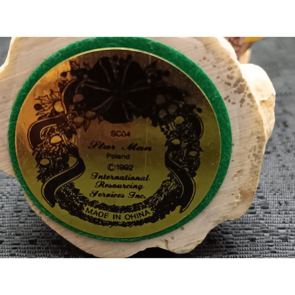 Vintage 1992 Staff Christmas Figurine "Star‎ Man" Poland SC04 International - Picture 6 of 6